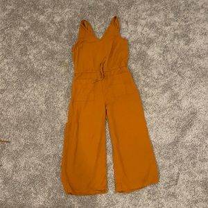 WIDE LEG MUSTARD JUMPSUIT